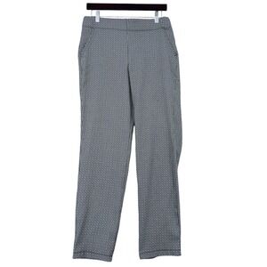 MAX STUDIO Black White Geometric Print Straight Leg Pants Women's‎ Size L